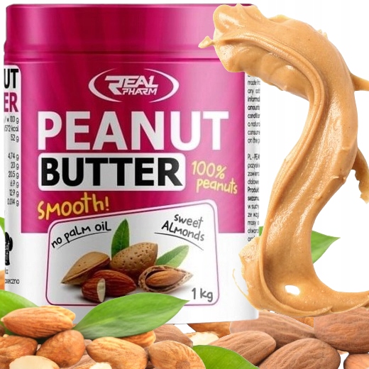 Mandlová Ořechová Pasta Real Pharm Mandlový krém Almond 1000 g