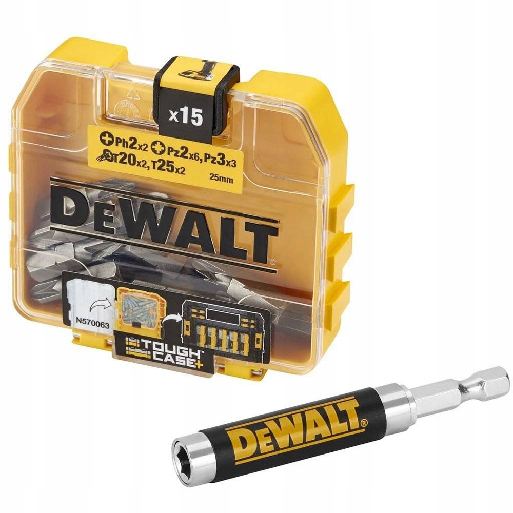 

Zestaw bitów DeWALT DT71511-QZ +uchwyt magnetyczny