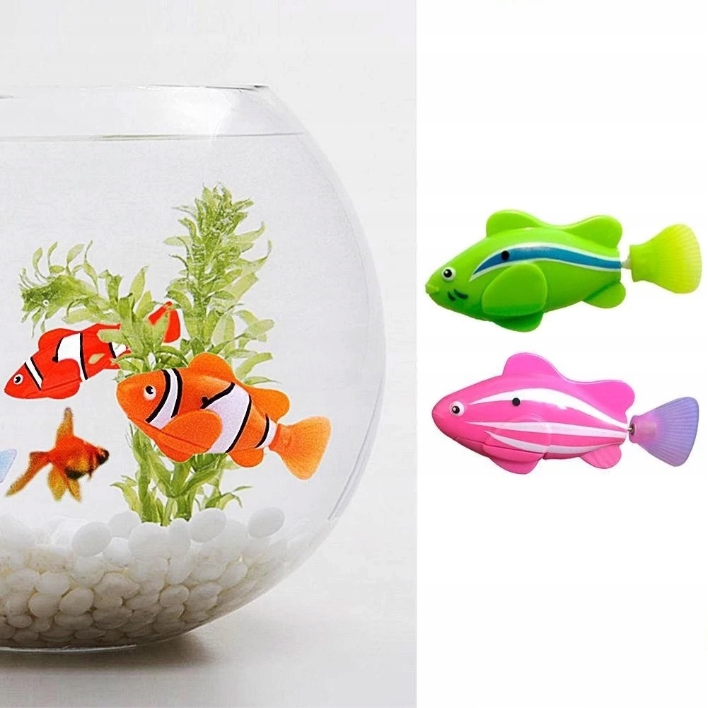 

zestaw Robo fish 2 rybki elektroniczne baterie