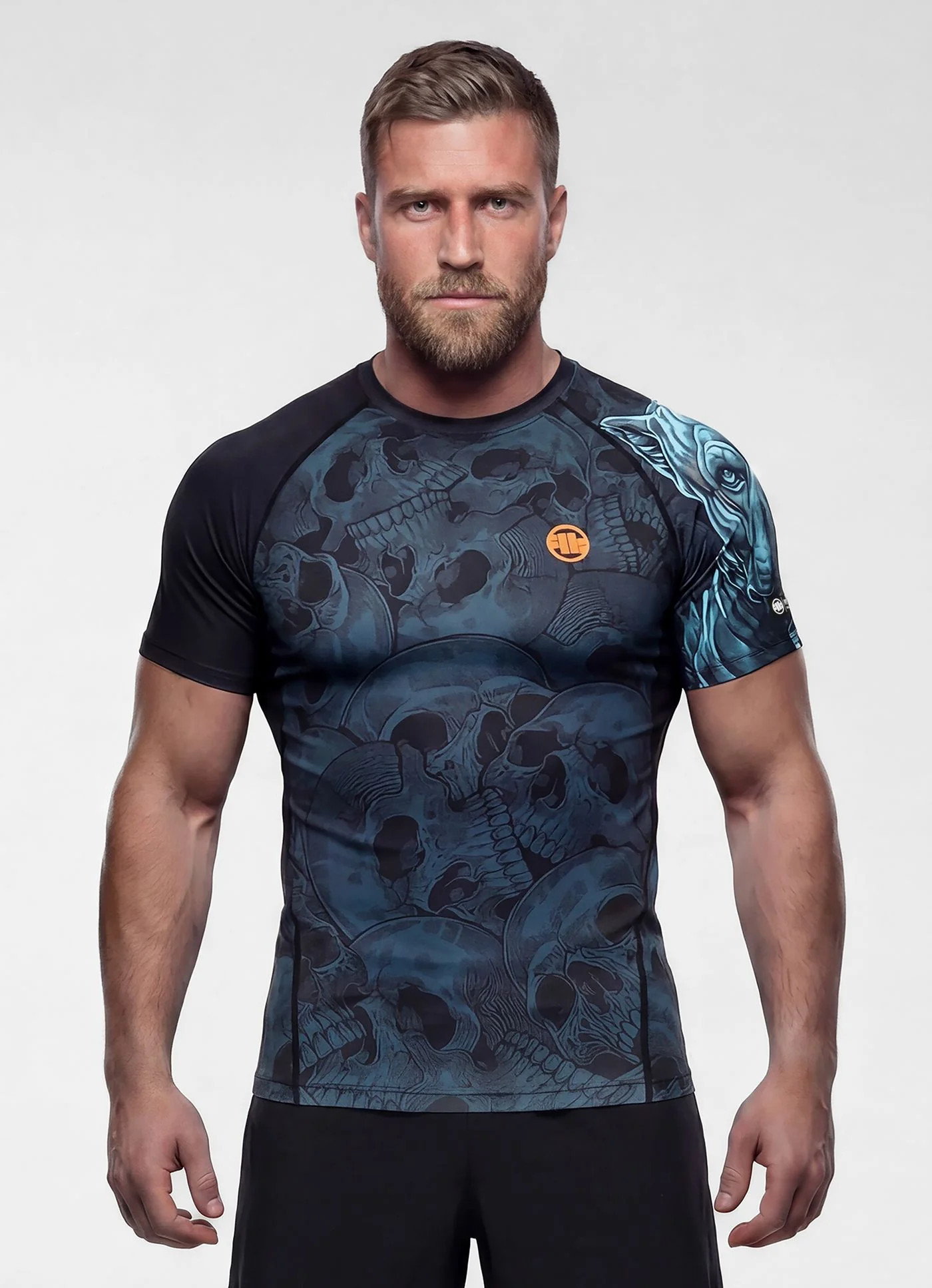 Pánské triko s krátkým rukávem Rashguard Guardian Angel Pitbull XL
