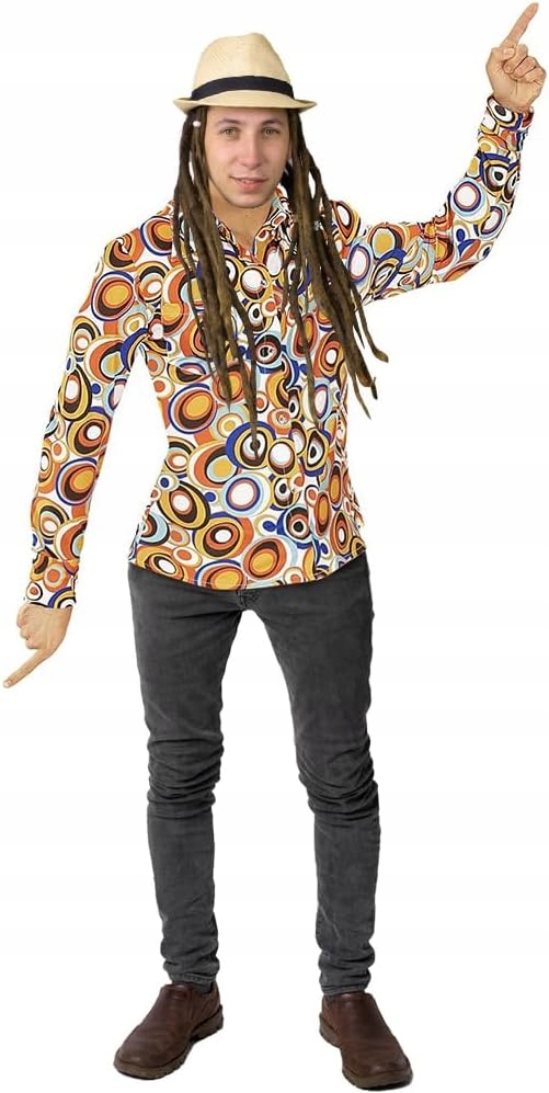 Koszula lata 70. 80. koszula hipisowska retro vintage Rozmiar XXL