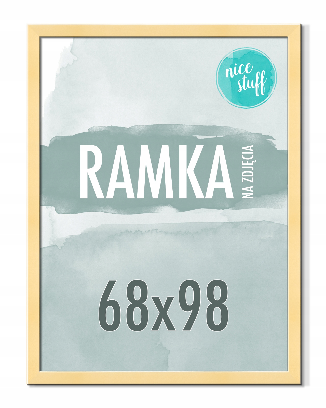 Rámeček 68x98 Rámeček Na Fotografie Plakát Fotorámečky Zlaté