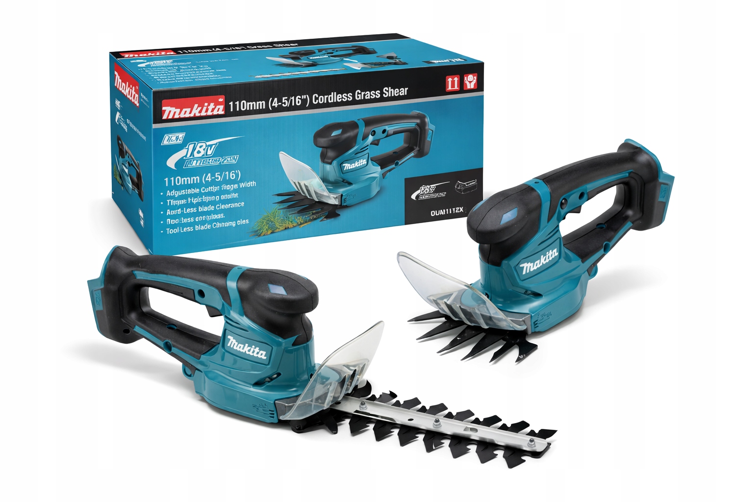 Akumulatorowe nożyce do żywopłotu i trawy Makita DUM111ZX 18 V