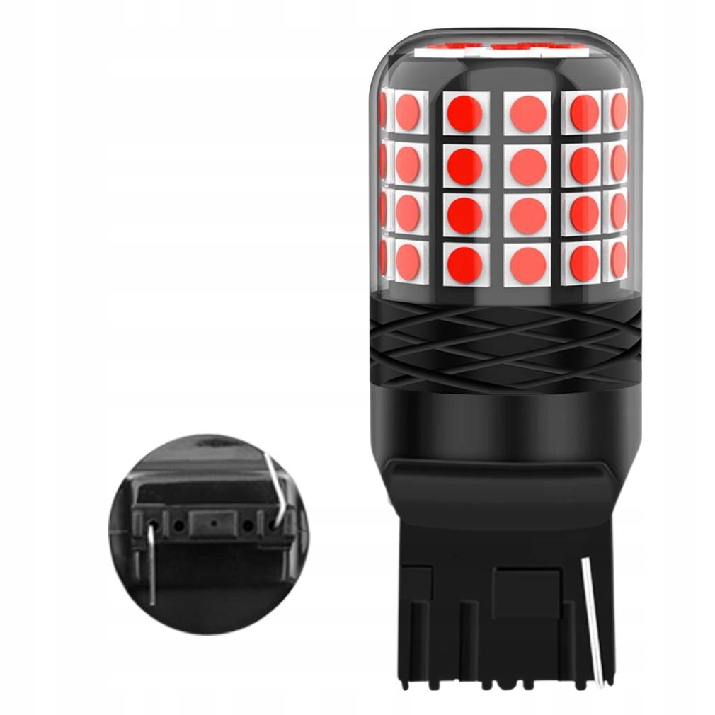Żarówka Led W21W T20 Xstorm Czerwona Stopu Canbus Pozycja
