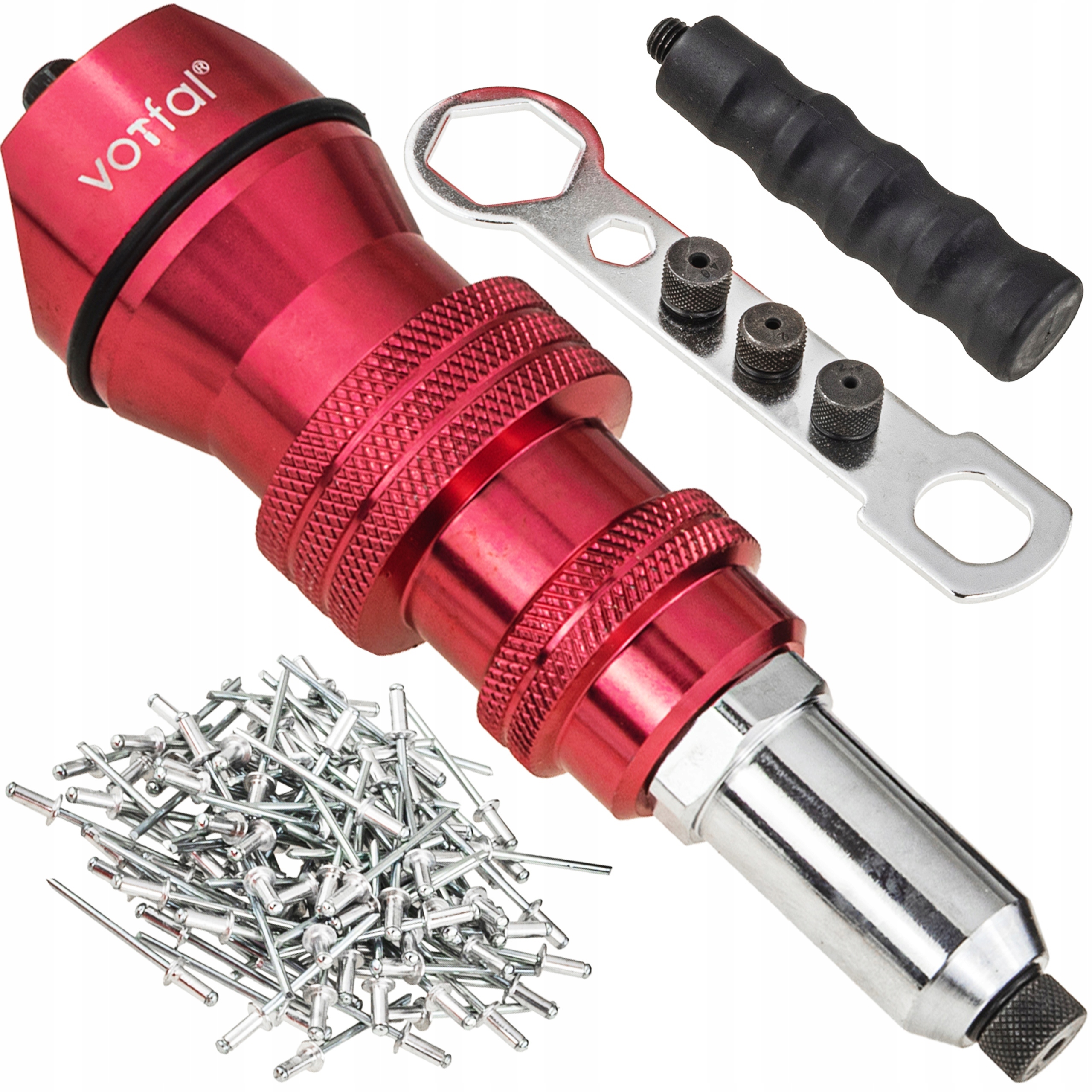 Nitownica Do Nitów Przystawka Na Wkrętarkę Wiertarkę Adapter 2.4-4.8 MM