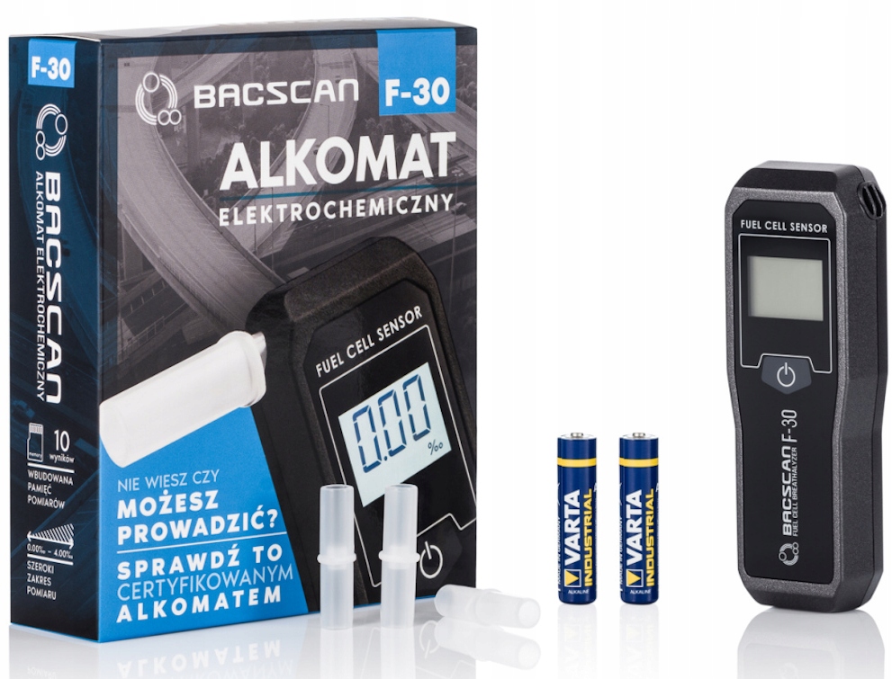 Alkomat elektrochemiczny BACSCAN F 30 kalibracja