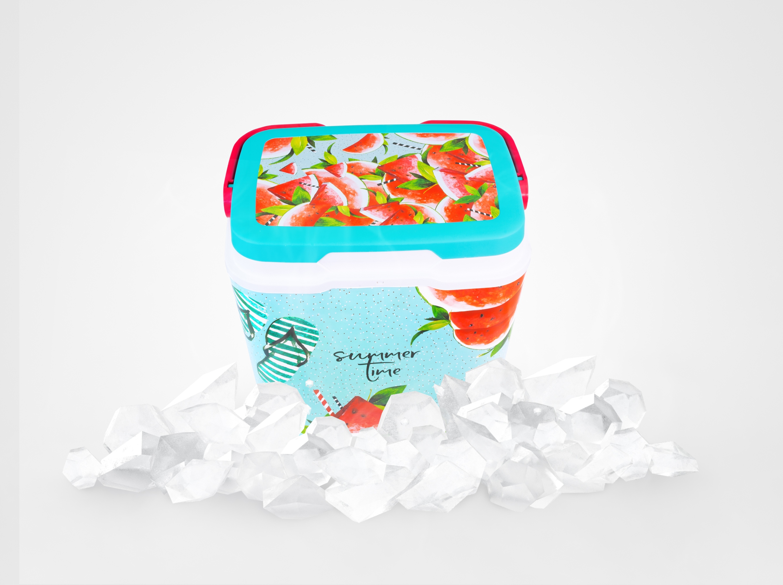 STYLOWA LODÓWKA TURYSTYCZNA PASYWNA 30L ARBUZ LATO ZIMNO TURBO CHŁODZENIE Zasilanie brak