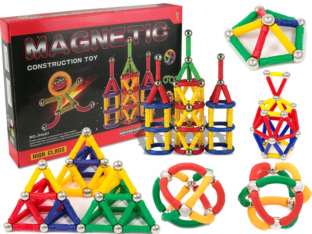 KLOCKI MAGNETYCZNE KONSTRUKCYJNE ZAMEK 53 EL