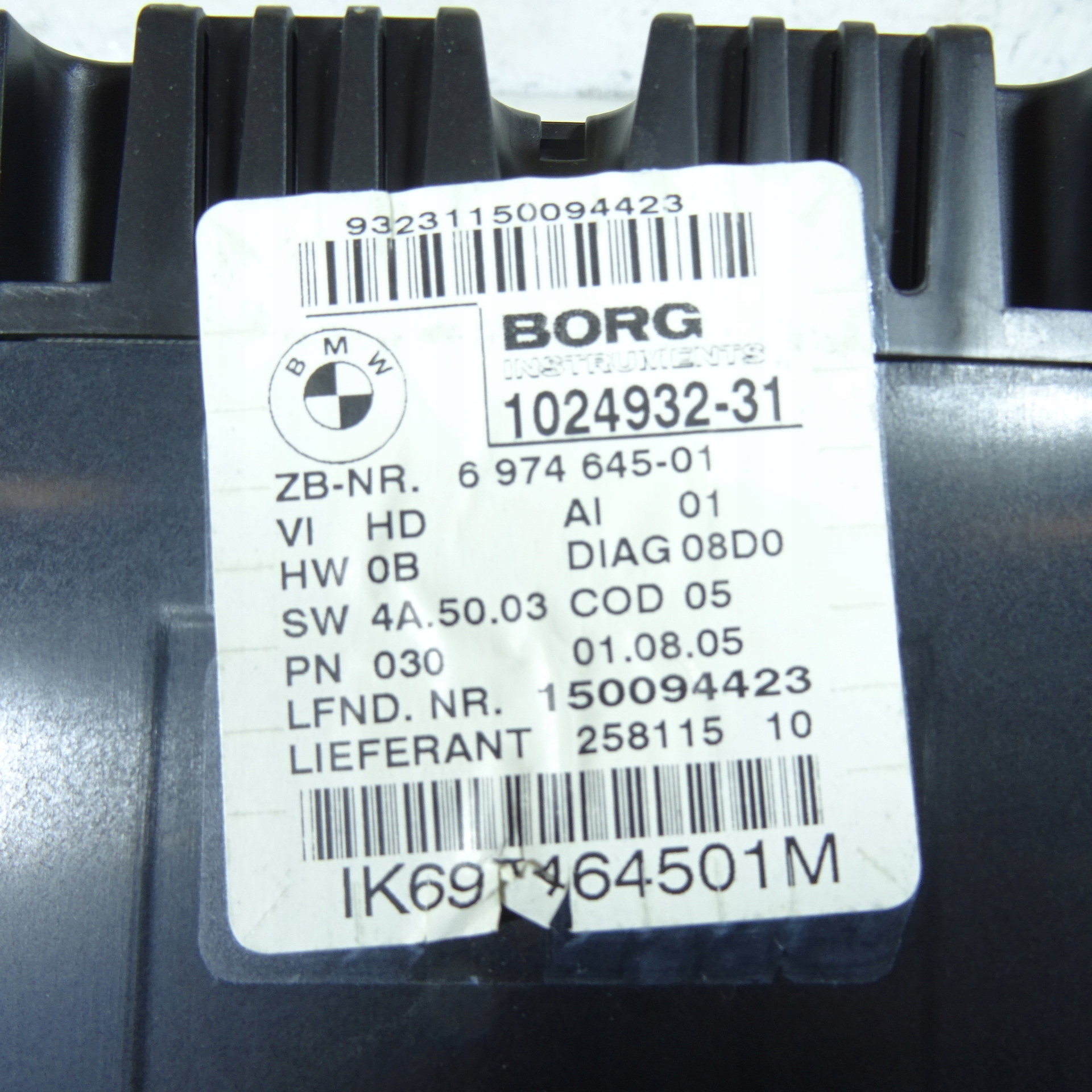 BMW SERIA 1 E87 1.6i dials 6974645-01