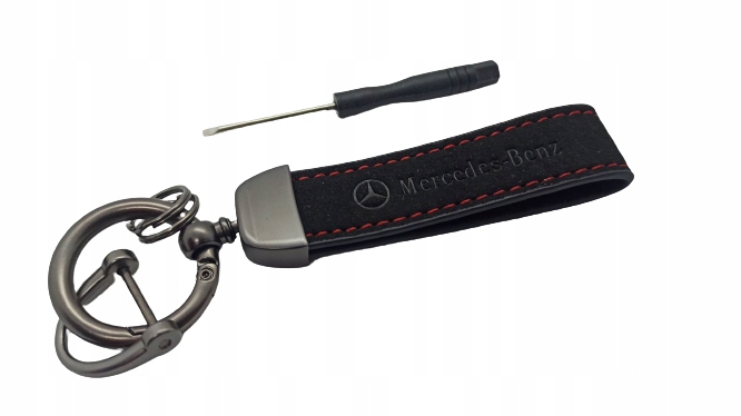 Mercedes Brelok Breloczek Skóra Alcantara