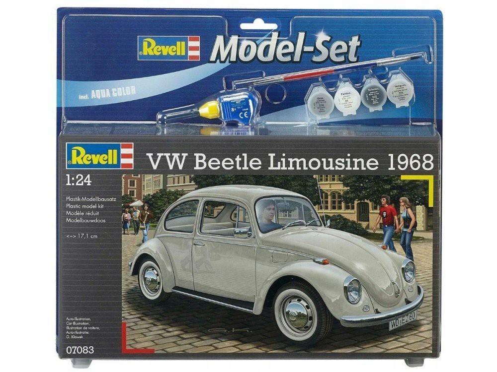 1/24 Slepovací auto Beetle Limousine 68 barvy Revell 67083