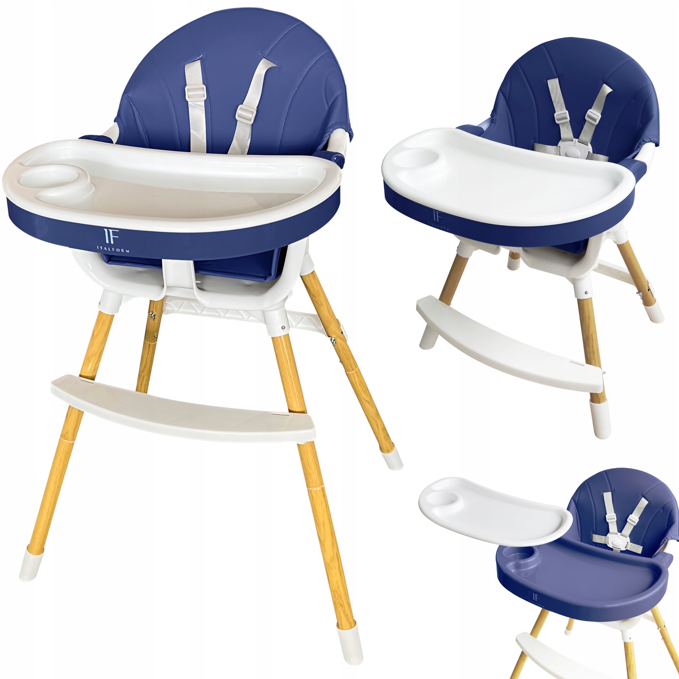 

Krzesełko Do Karmienia Dla Dzieci 3w1 Taca Fotelik