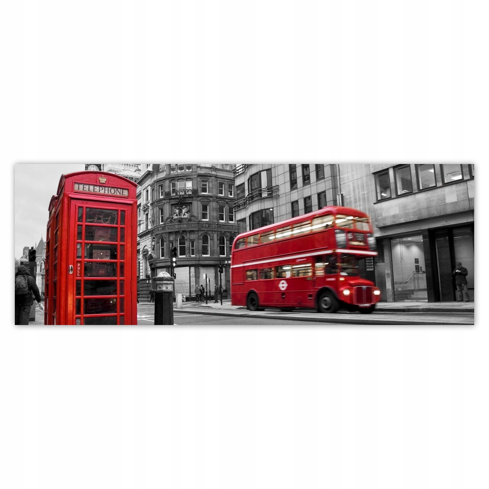 Fototapety flizelina 624x219 Londyn Budka Autobus