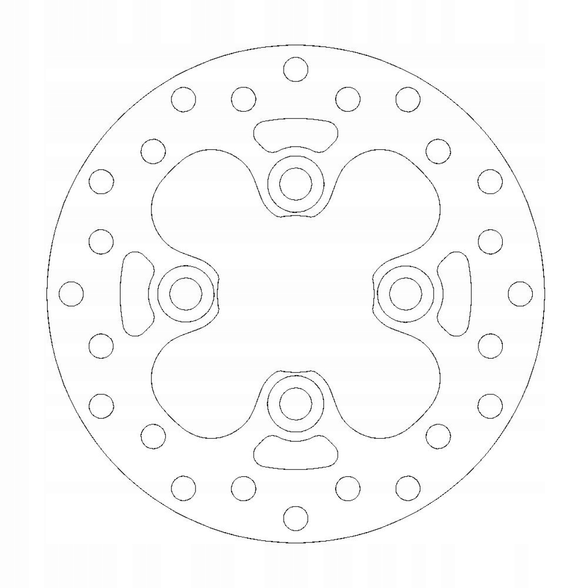TARCZA HAMULCOWA ATV/UTV KAWASAKI KFX 2004-2014