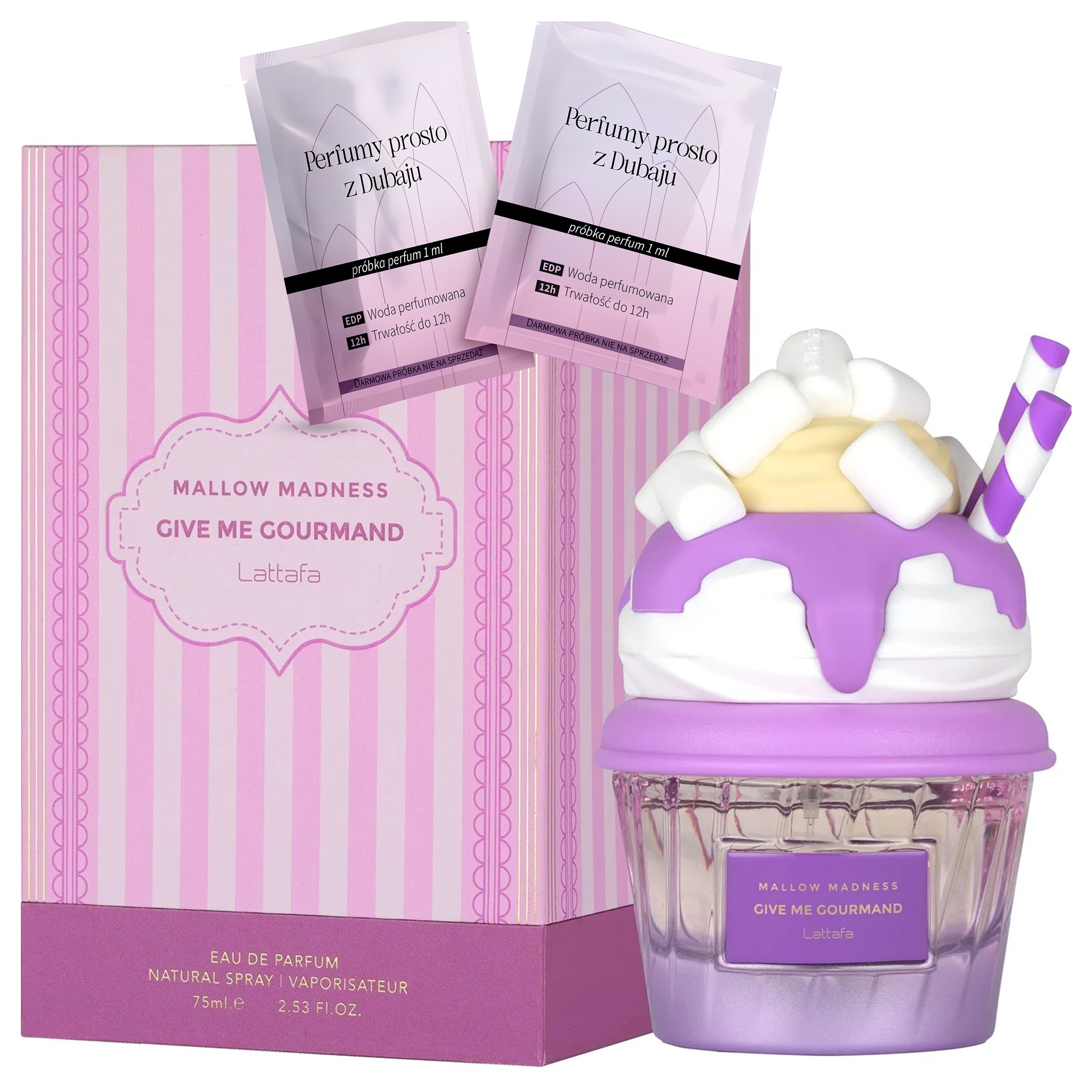 Dámské Parfémy Pánské Lattafa Mallow Madness 75 ML Pěnový Dezert Vzorky