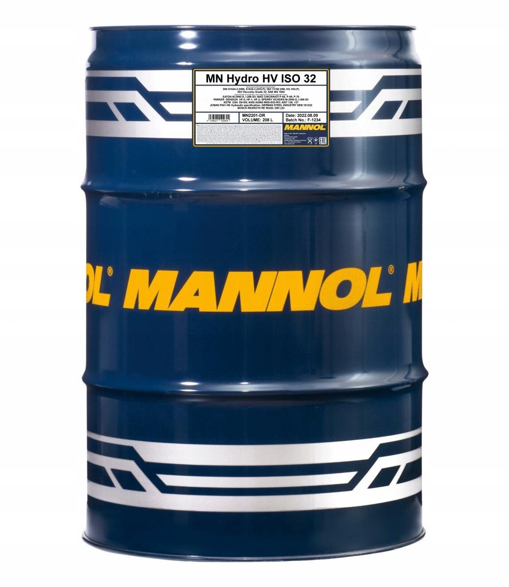 

Olej Hydrauliczny Mannol Hv 32 Iso 32 208L