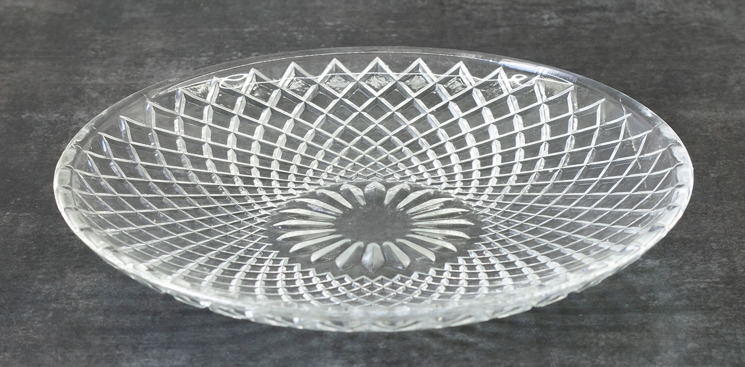 PATERA SZKLANA retro przezroczysta śr. 25cm Marka Skandi.pl