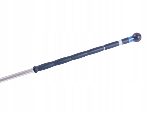 Kij ergonomiczny obrotowy teleskopowy drążek 105 190 cm niebieski