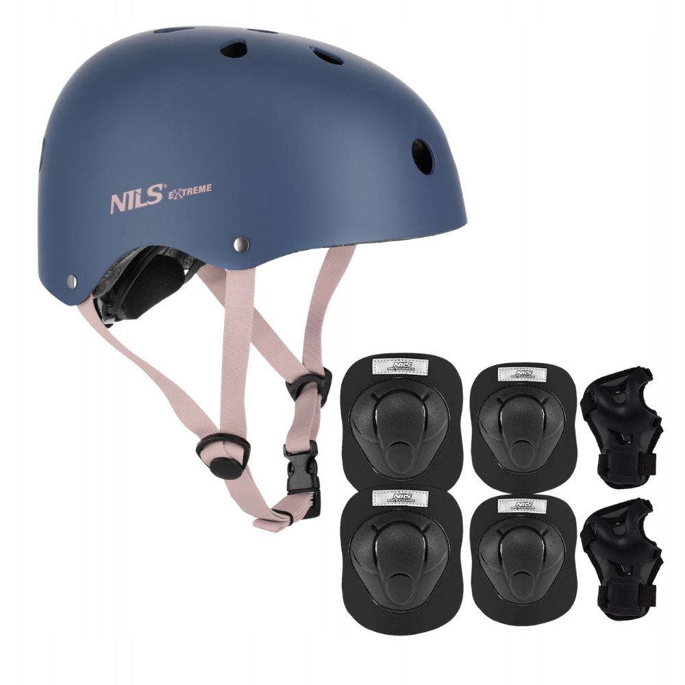 Kask Rowerowy Regulowany 48-52 cm Dla Dziecka Orzeszek Ochraniacze Xs