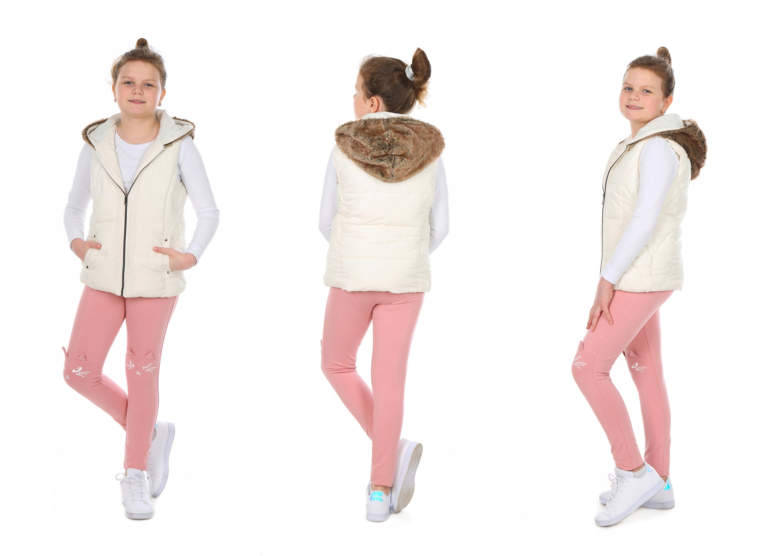 KOTY LEGGINSY SPODNIE BAWEŁNA 3D 152 cm Prod.PL Marka Maja