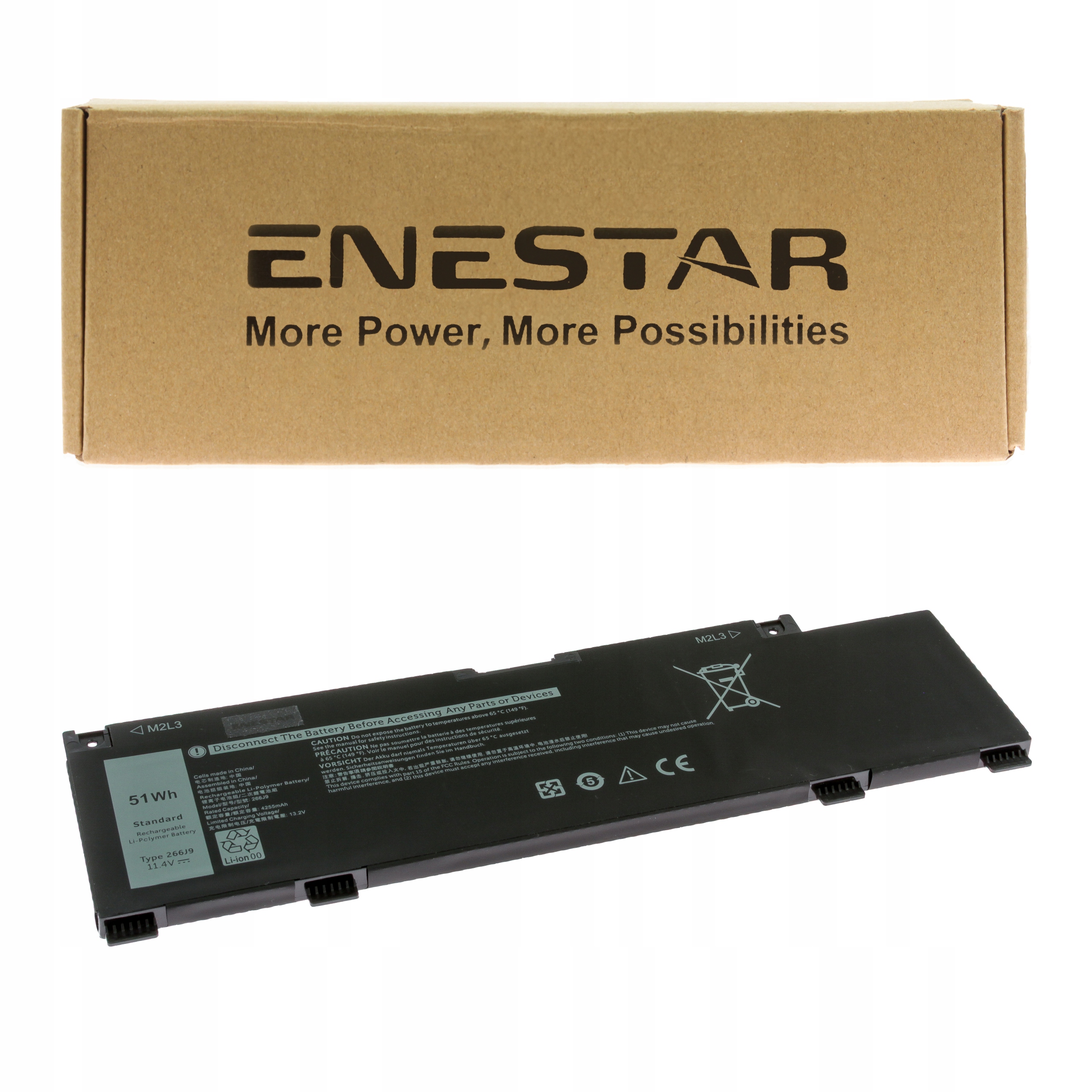 Premium bateria do Dell 266J9 G3 3590 G5 5500 G7 7590 7790 Inspiron 14 5490