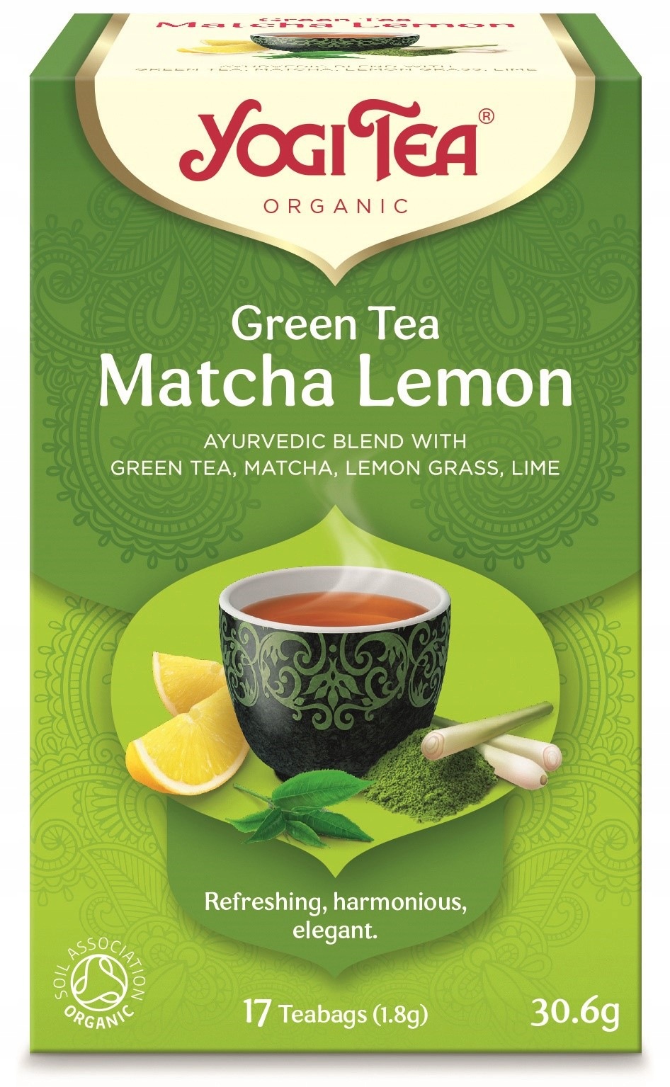 12x Herbata Zielona Z Cytryną I Matchą (green Tea Matcha Lemon) Bio (17 x
