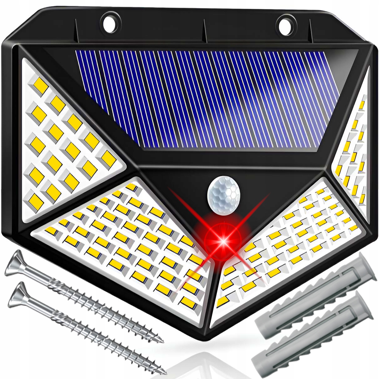 

Lampa Solarna Z Czujnikiem Zmierzchu Ruchu 100led