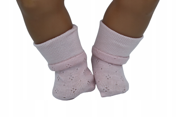 

41-44 cm Skarpetki dla lalki Ażurowe Morelowe