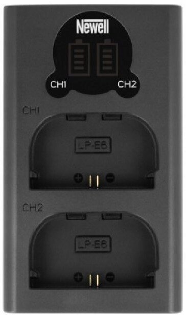 Ładowarka LCD + 2x akumulator Newell LP-E6 do Canon Symbol baterii inny