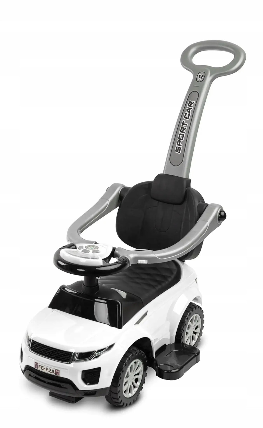 390031 Samochód Jeździk Sport Car Z Rączką Biały Toyz