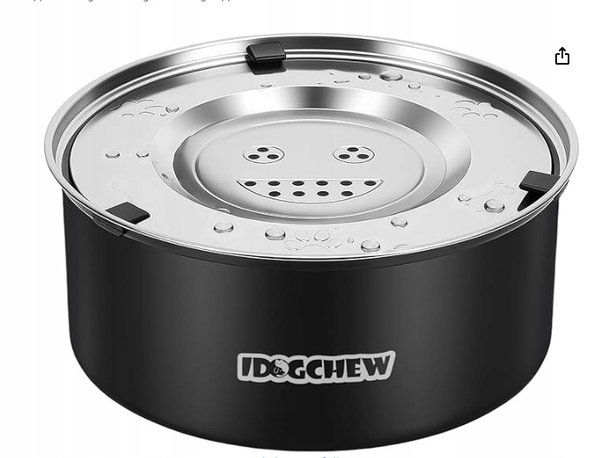 Levně Idogchew 3L miska na vodu pro psa bez slintání z nerezové oceli