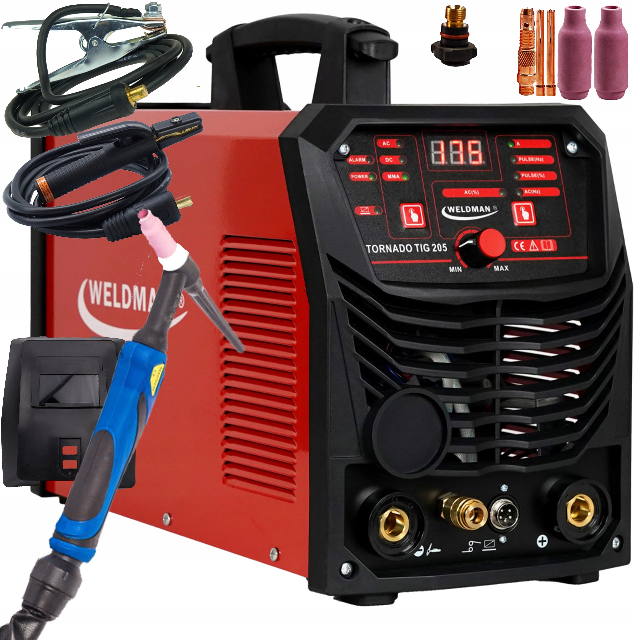 Weldman Tornado Tig 205 Ac/dc Hf Puls Svařovací stroj Tig Mma 200A Igbt
