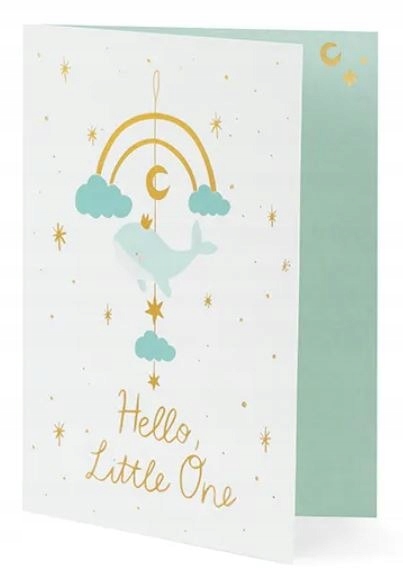 

Kartka na Baby Shower Wieloryb narodziny chłopiec