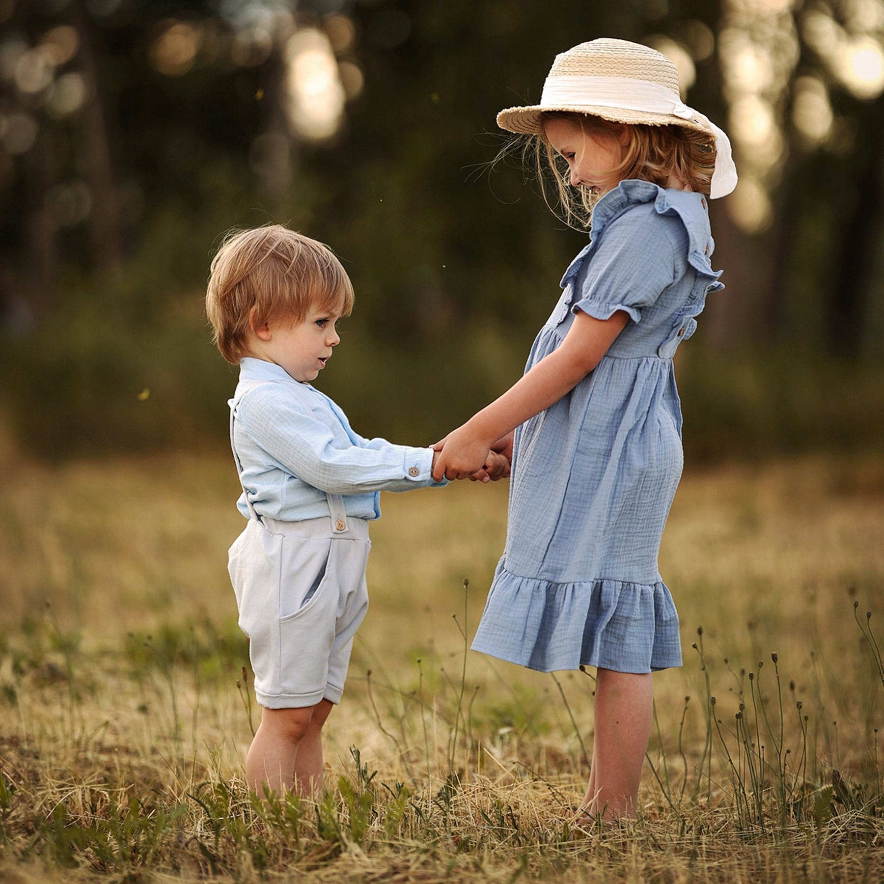 TuSzyte | Elegancka koszula z muślinu R.86 Kolor niebieski