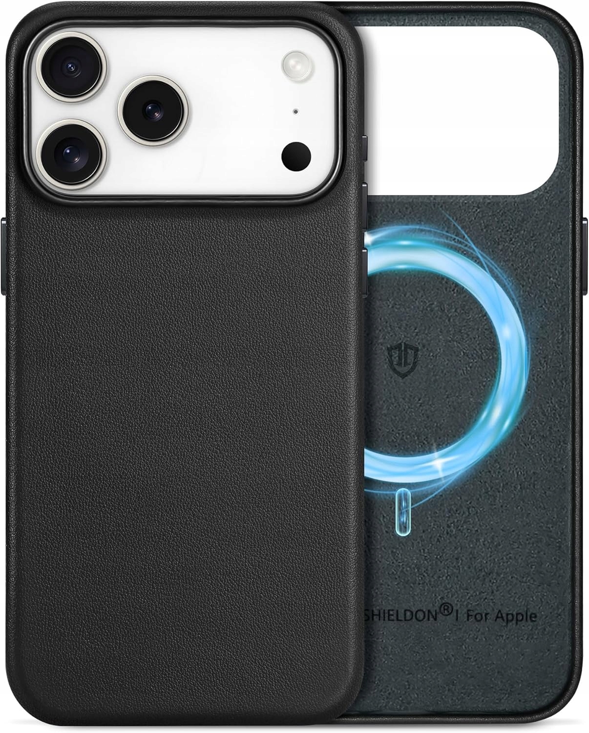 Pouzdro Zadní Kryt Shieldon Pravá Kůže pro Apple iPhone 17 Pro Max MagSafe