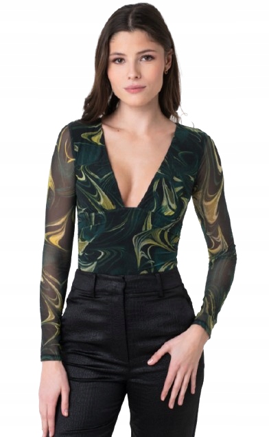 Guess S Dlouhým Rukávem A Hlubokým Výstřihem Typu Gga