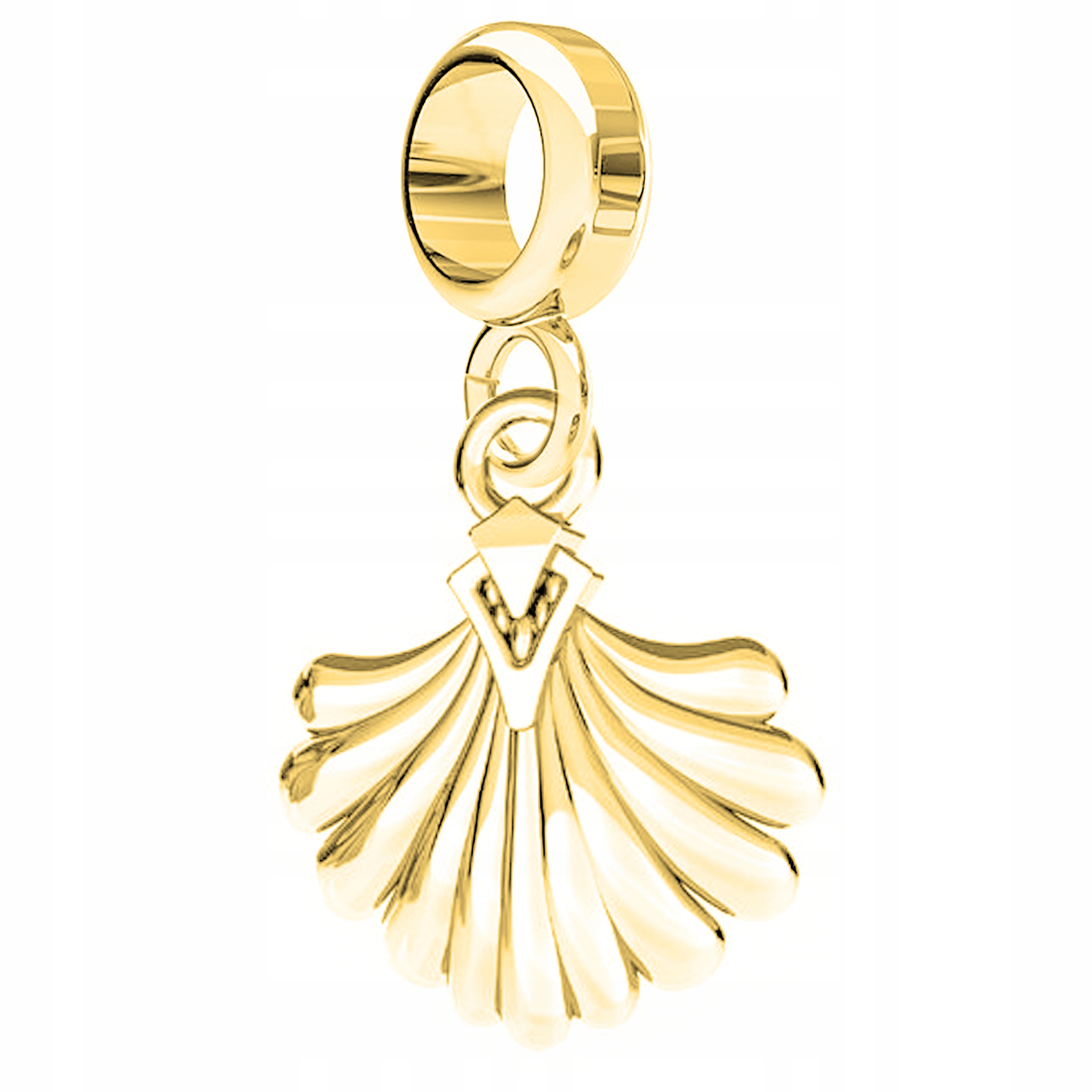 Charms Zlatá mušle Mušle Moře Oceán Poklad Pláž Skorupa Stříbro 925