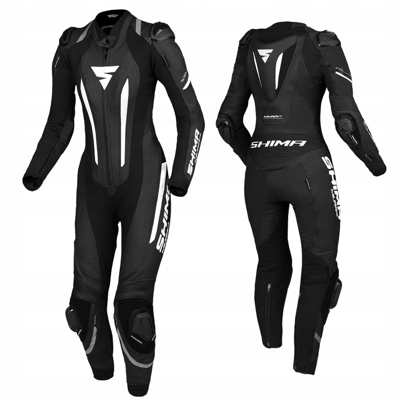 Dámska kožená kombinéza Shima Miura Rs Black/white čierna biela Darčeky