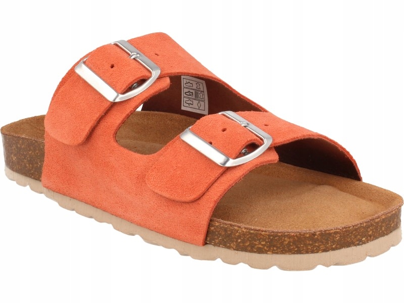 JBUT - IZZI KLAPKI KLAPECZKI r.37 ALEX CORAL SKÓRA Marka inna