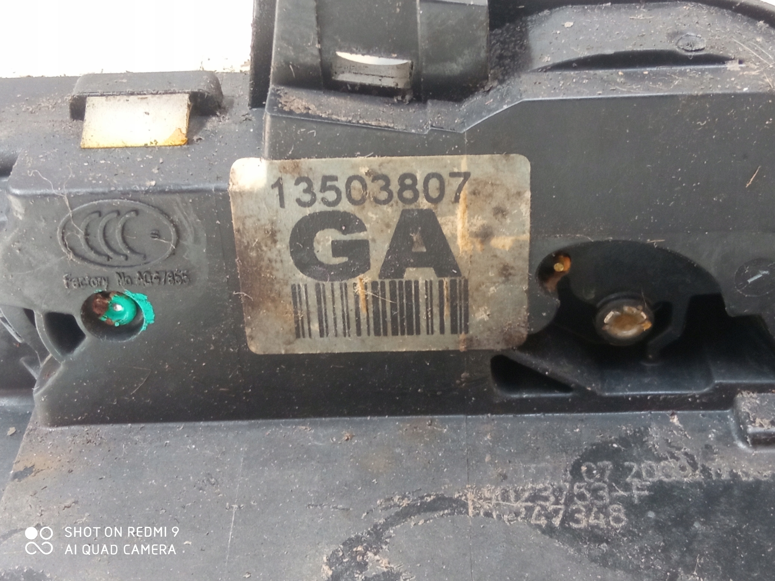OPEL INSIGNIA lock door left rear part 13503807 GA EU