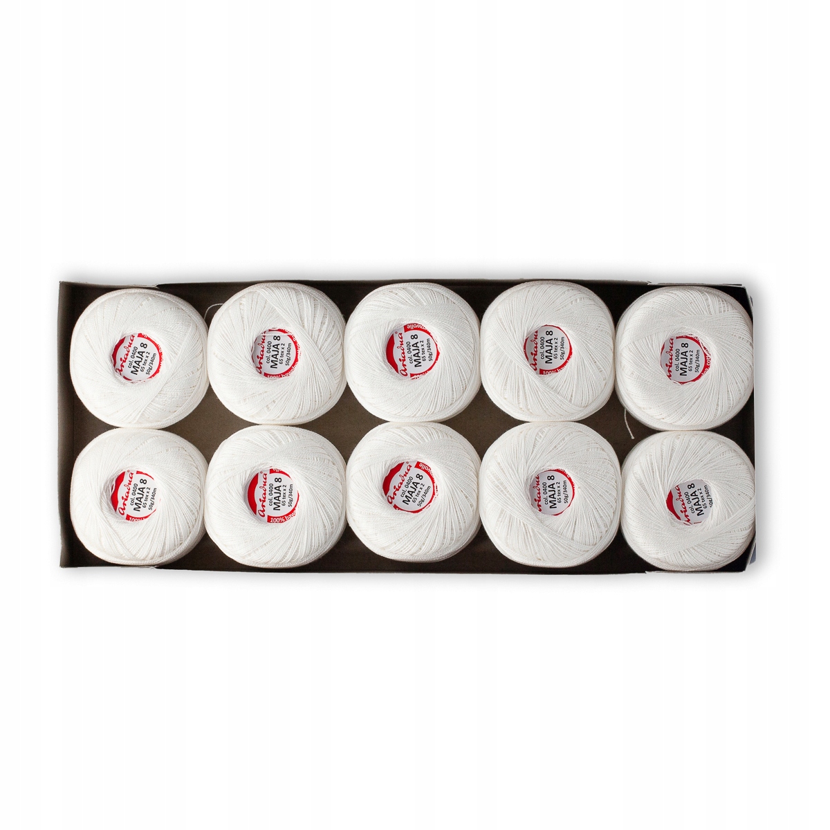 Háčkovací Příze Mája 8 kol. 400 10 ks