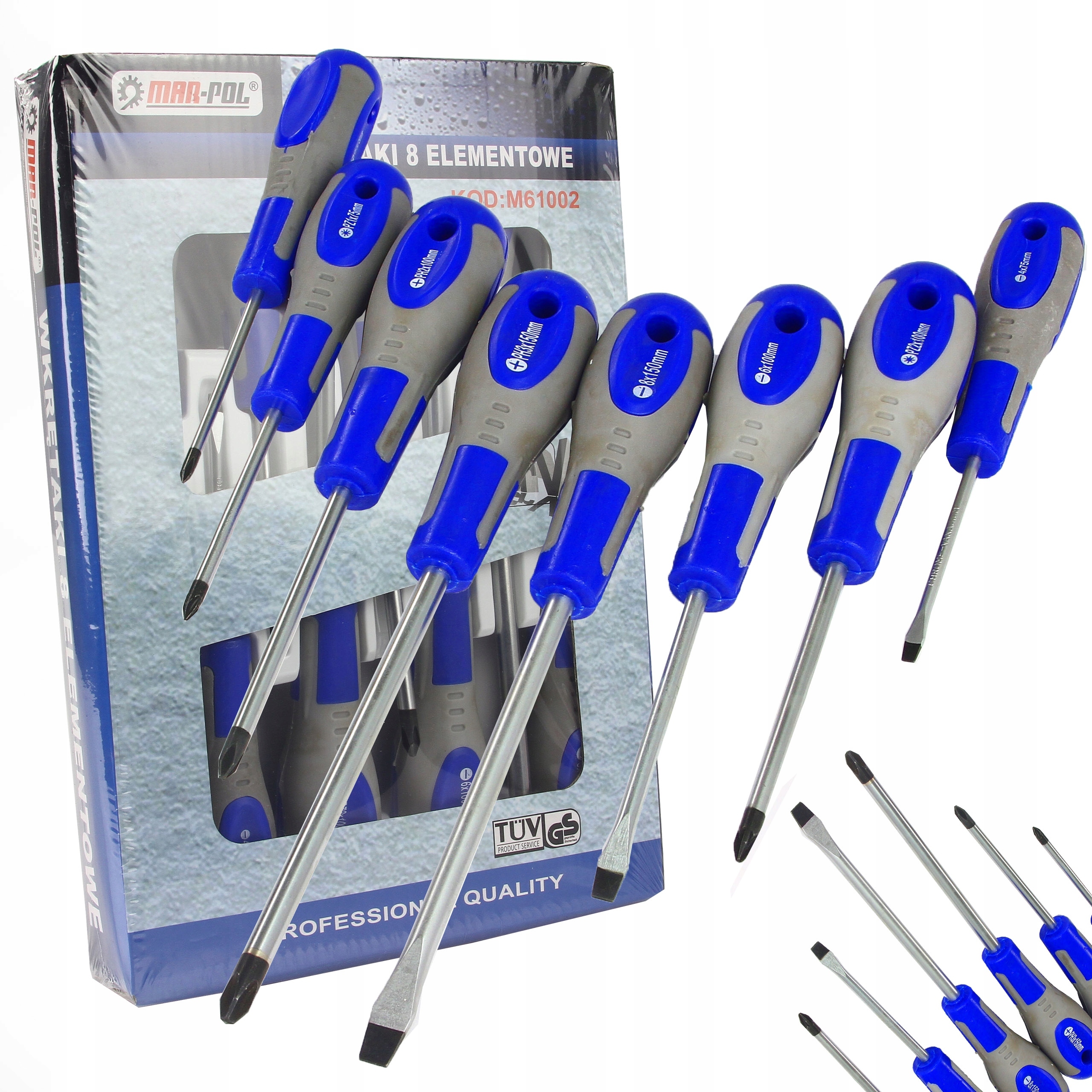 

Zestaw Wkrętaków Śrubokrętów 8el. Śrubokręty