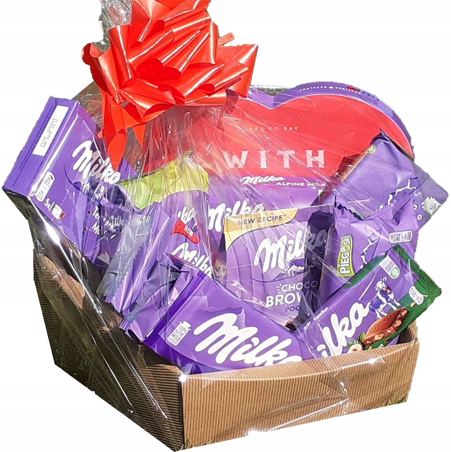 Dárkový koš sladkostí košík Bonus Lístek