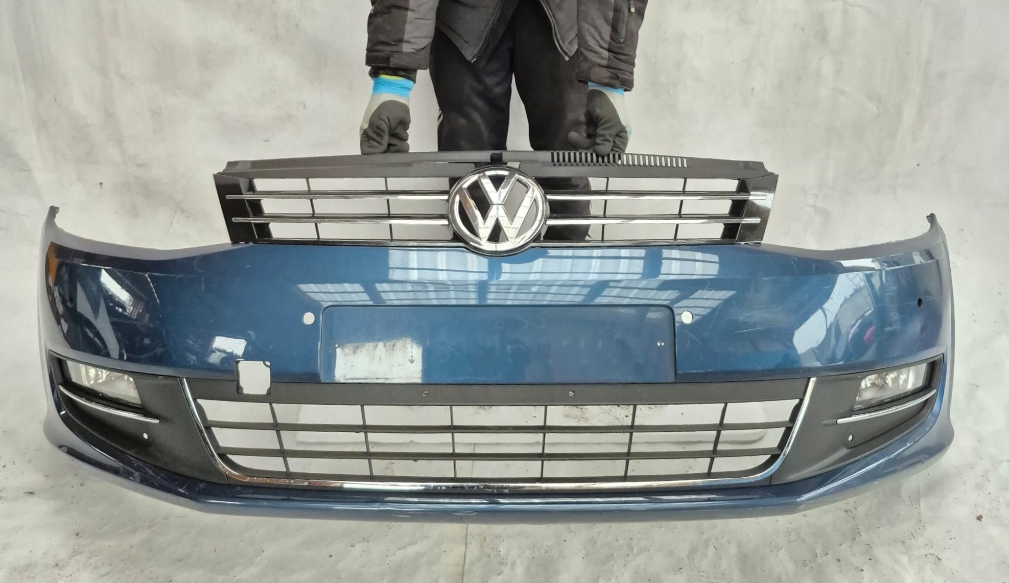 VW SHARAN II 2 10-22 bumper front front 4XPDC 7N0807221A