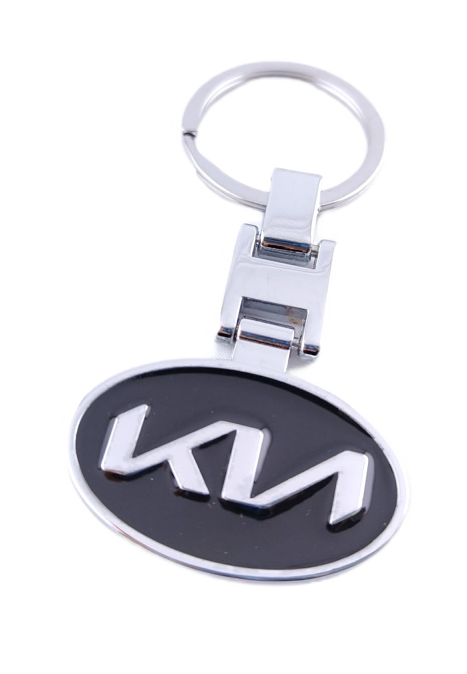 Kia Nowe Logo Brelok Breloczek Czarny Metalowy Poziom Do Kluczy K-25