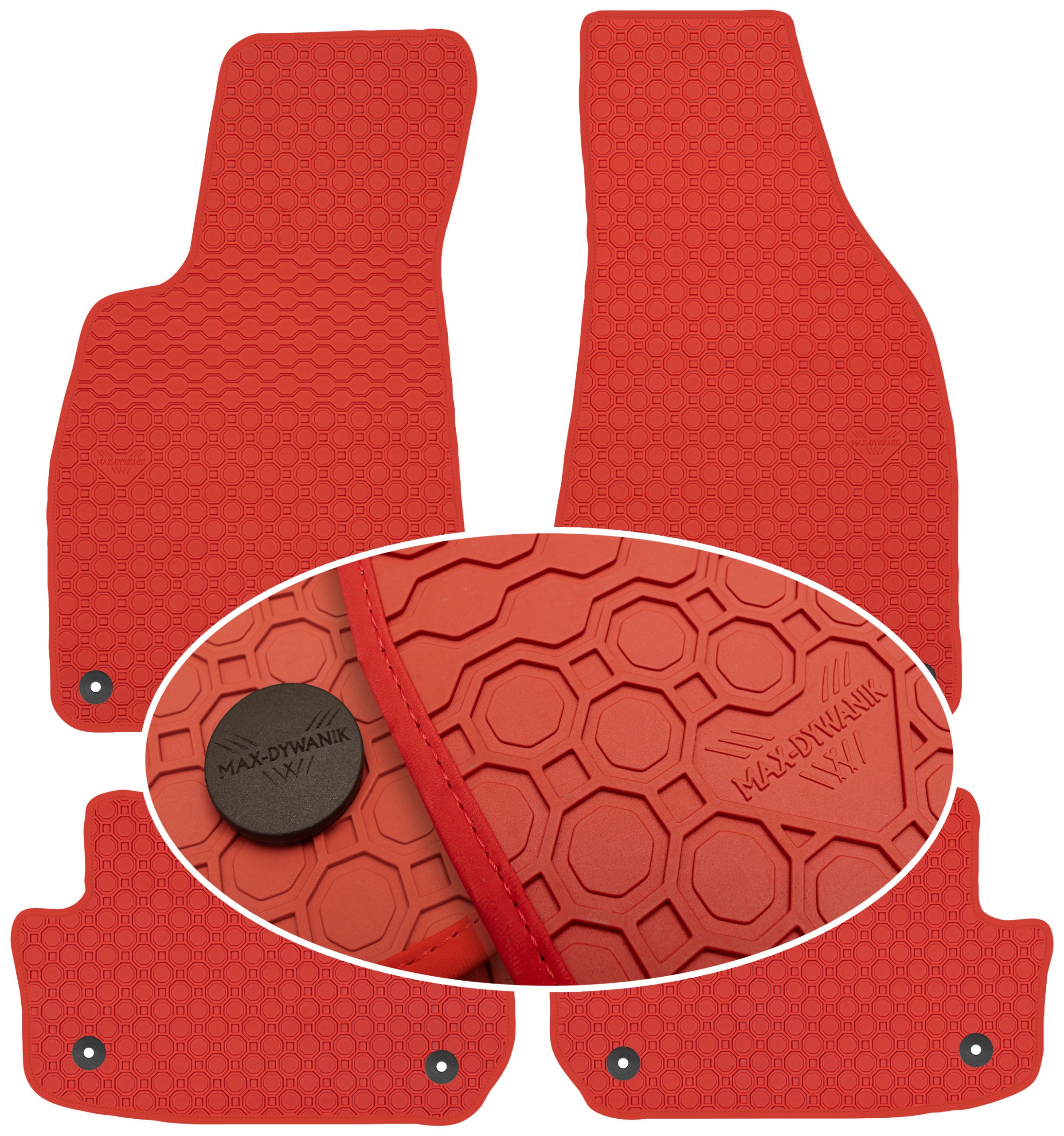 Audi A4 B6 B7 Cabrio 2002-2008 Koberce Červené