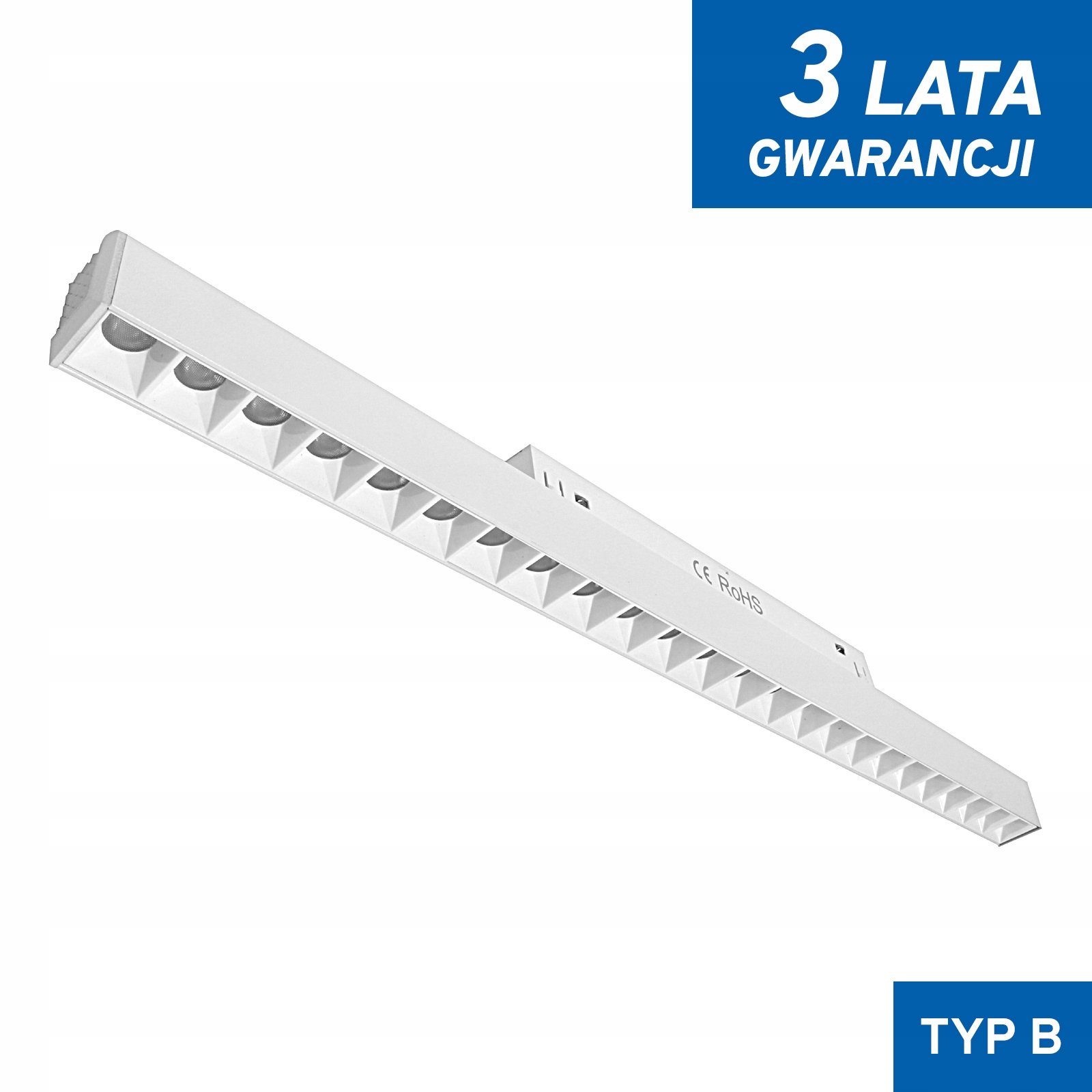 Lampa s diodami pro magnetické lišty bílá 24W 3000K DDCX-GS24-436 Typ B