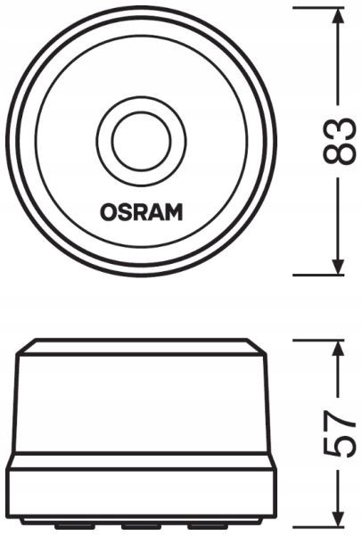 Światło ostrzegwacze OSRAM LEDSL102 Producent części Osram