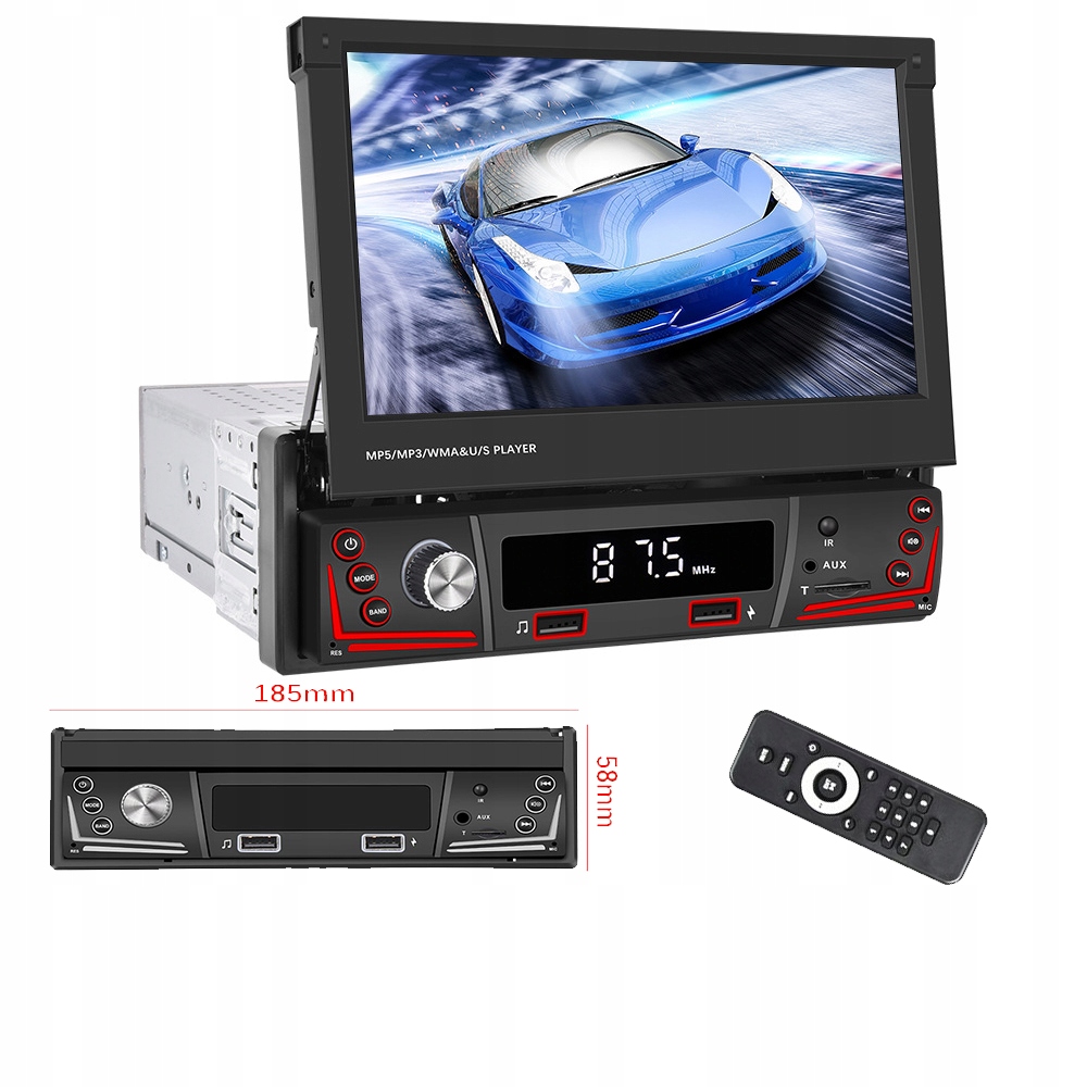 АВТОМОБИЛЬНЫЙ РАДИОПРИЕМНИК ВЫДВИЖНОЙ ЭКРАН НАВИГАЦИЯ ANDROID