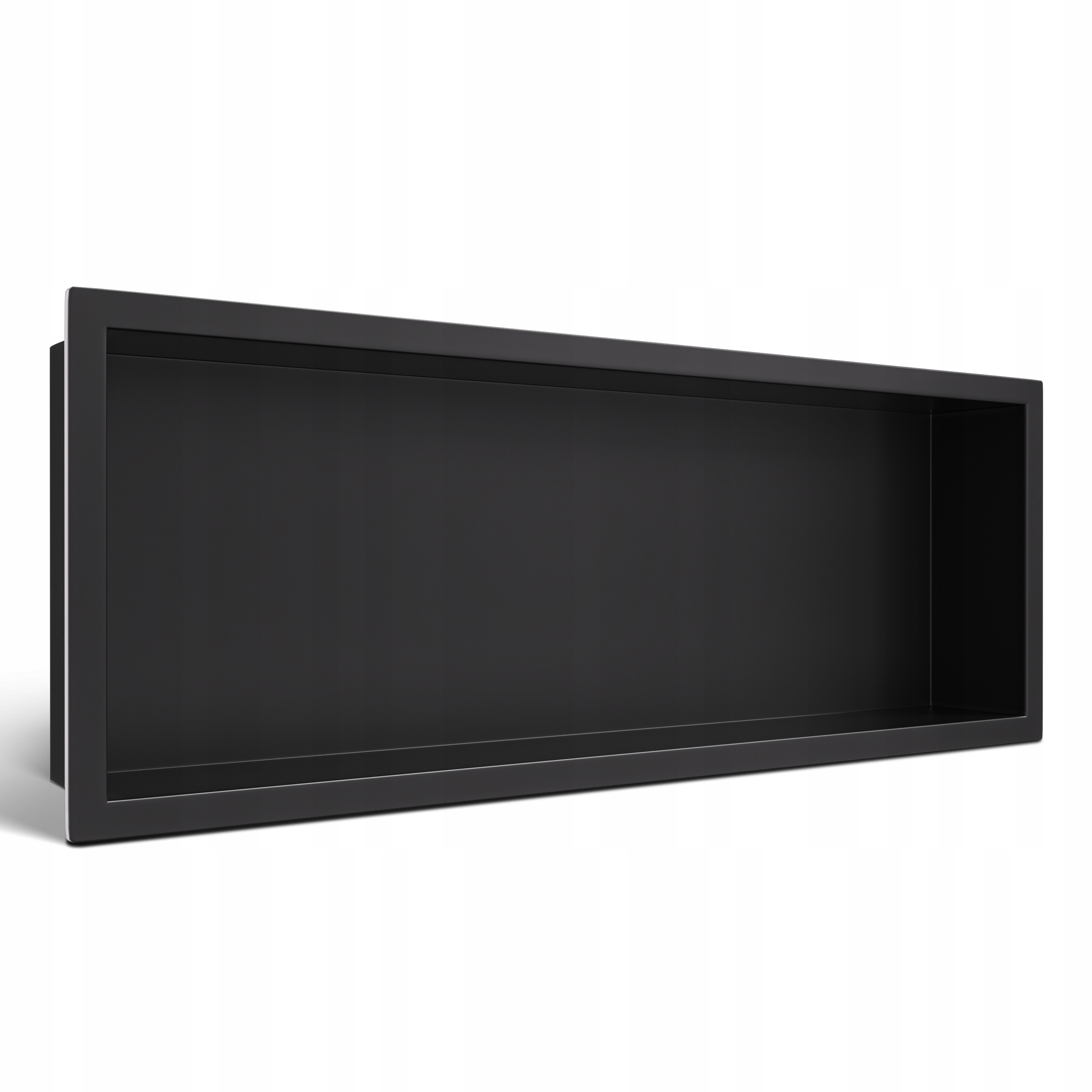 Výklenková polica Wall-box One čierna z nehrdzavejúcej ocele 60x20x10 cm